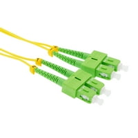 SC APC-SC APC singlemode Duple Fiber Optic Patch Cable, Pack