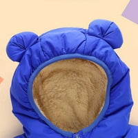 Zimski topli kaput Dječji zimski kapuljač s kapuljačom sa patentnim jaknom od jakne zadebljani medvjeda