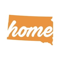 South Dakota Home Naljepnica Decal Cut - samoljepljivi vinil - Vremenska zaštitna - izrađena u SAD - Mnogo boja i veličina - SD ljubav u obliku