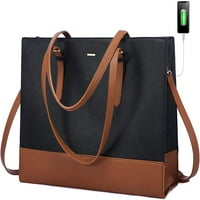 --Chts torba za laptop za žene, modni računalni torba torba velika torba, torbica za rame za poslovne