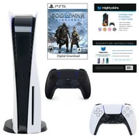 Sony PlayStation Core Console sa Bogom rata: Ragnarok sa vaučerom i dualsense kontrolerom u crnoj boji