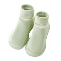 Veličina dječjih cipela za mjesecne dječake Prvi šetači Antislip čarape preračuju dječje tenisice zelene
