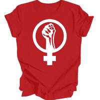 Feministička majica, feministička majica pesnice, košulja za žensku solidarnost, košulja za ravnopravnost