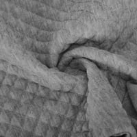 USMIXI čišćenje dukserica za žene četvrti patentni zatvarač za žene casual džep ugodan fleece dame pulover