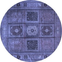 Ahgly Company Machine Persible Okrugli okrugli Perzijski plavi Tradicionalni prostirci, 7 'Round