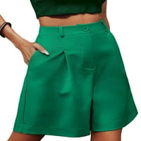Seksi plesne haljine za žene Bermuda High Squiste kratke hlače Baggy radna odjeća Plaža Mini pantalone sa džepovima Green M