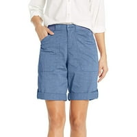 Yubnlvae šorc za žene, žene udobne ljetne kratke hlače iz kockica elastičnih struka, casual pantalone