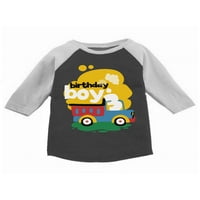 Newkward Styles Toy Rođendan Boy Boyr Raglan 3rd Jersey majica za rođendan Boys Birthday Party Outfit