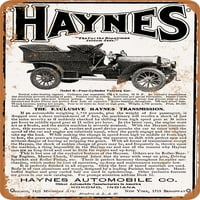 Metalni znak - Haynes Automobiles - Vintage Rusty Look