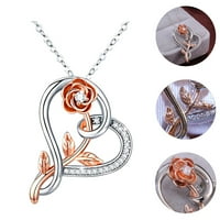 Moderne ogrlice od ogrlice za srce Rose Festival poklon nakit pokloni