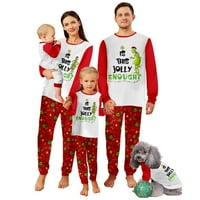 Odgovarajuća božićna pidžama je li ova vesela dovoljno majica za obitelj ili parove - Grinch