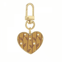 Cvijeće crtanje klasičnog uzorka Zlatno srce za ključeve za ključeve od srca