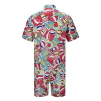 Jakne odijela za muškarce muške podudaranje set ljetne plaže odijelo cvjetne košulje Trackies
