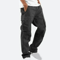 Lenago Muške taktičke hlače plus veličina Čvrsti povremeni višestruki džepovi na otvorenom ravno tipom