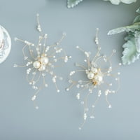 Rosarivae Handmade Crystal i Pearl frizerski klipi modni moderni za glavu Vjenčana glava za kosu