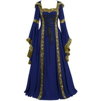 Lovskoo Ženska haljina za renesansnu princezu Plus Veličina Halloween Kostim Gothic Witch haljina Srednjovjekovna