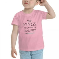Kings se rađaju u januaru smiješnim majicama mališane za dječake dječaka
