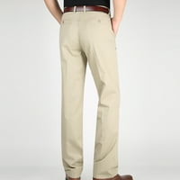 Idoravan muške hlače zazor jesen muške modne casual čiste boje na otvorenom džepne patentne pantalone