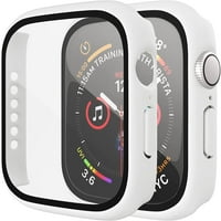 Čvrsti futrola s kaljenim zaštitnim zaštitom od stakla kompatibilan sa Apple Watch Series futrolom,