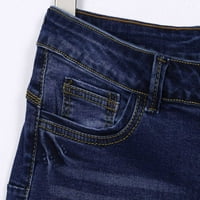 Žene za pranje s malim strukom kratke mini mini traperice traper hlače kratke hlače jednostavna dnevna odjeća