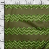 Onuone pamuk fle Forest Zelena tkanina Chevron Geometrijski šivaći materijal Ispis tkanina sa dvorištem