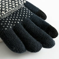 Xinqinghao Casual rukavice žene zimske screvene rukavice tople pletene rukavice zimske slavine na rukavi