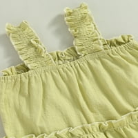 Lisenrain Toddler Baby Girl Summer Platne haljina bez rukava s rukavicama Slatka princeza haljina za
