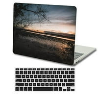 Kaishek Hard Shell futrola samo za Macbook Air s sa dodirnom trakom tipa C + crni poklopac tastature