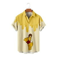 Kufutee Winnie The Pooh majica s kratkim rukavima s kratkim rukavom kratkim rukavima, unise dječji odrasli