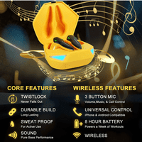Urban y Sportske bežične uši 5. IP vodootporan dodir True Bežične ušice sa mik-slušalicama u ušima dubokim