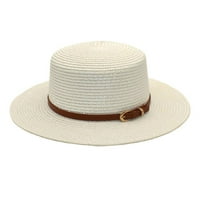 Muška plaža Kats Odrasli unise retro zapadni kauboj jahački šešir kožni kaiš širokoj kapu slamka kašika šešir stilski