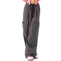 Na čišćenju ženske pantalone pantalone za vuču elastičnih struka sa labavim bagljivim Y2K Tergo hlače