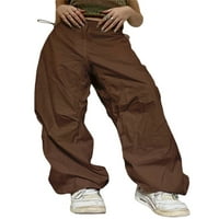 Yilvust Women Wop Squik Tergo hlače Baggy Crckstring Y2K pantalone Ležerne prilike Joggers Tweatpant