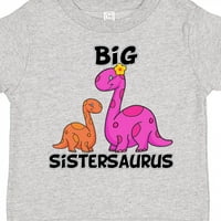 Inktastični veliki SisterSaurus sa slatkim braćom dinosaurusi poklon toddler majica Toddler Girl