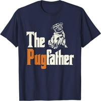 Drvo The Pugfather - vlasnik pug - ljubavnik za pse - Pug tata - majica za otac