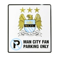 Manchester City FC Službeni metalni nogomet fudbal Crest Nema parkirnog znaka