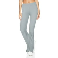 Joga hlače labave vitke joge casual ženske hlače hlače sportske širine pantalone na čvrstom nogu sive