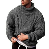 Vrijeme i Tru jeseni, zimski kardigan džemperi za žene, plus, predimenzionirani, topli, sivi, muški