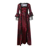Brglopf Ženska 18. srednjovjekovna renesansna princeza Rococo Ball Gown Corset Dugi gotički haljina