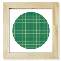Zelena bijela rešetka ukrasni uzorak Square Frame Frame Frame Wall Stollop
