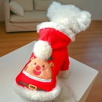 Pamuk božićne s kapuljače od pamuk odmor ljetovanje dukserica Psi pasa Dukseri Božićna odjeća za pse