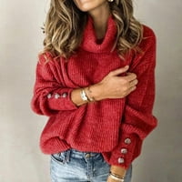 Dukserski prsluk žena Ženski džemper gornji dugi rukav Ležerni elegantni džemperi za žene Ženski pleteni