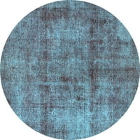 Ahgly Company u zatvorenom okruglom apstraktnoj svijetlo plavoj modernim prostirkama područja, 4 'runda