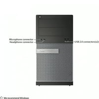 Obnovljen Dell Delltop Tower Computer Intel Core i 2. Generalni procesor 3GB RAM 120GB SSD 1TB HDD WiFi