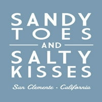 San Clemente, Kalifornija, pješčane nožne prste i slane poljupce, jednostavno je rečeno, lamparska preša,