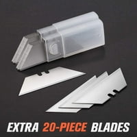 Komunalni nož za uvlačenje BO rezač, u boji teški aluminijski nož za nož s dodatnim SK lopaticama za kartone, karton i kutije