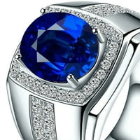 Luksuzni dječaci Kubični cirkonija Rhinestones Inlaid prsten za prste nakit poklon rhinestone legura kubična cirkonija plava