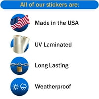 Kolorado naljepnica za zastavu u obliku oblika - samoljepljivi vinil - Vremenska zaštitna - izrađena u SAD - CO