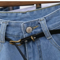 Žene Retro traperice kratke hlače Ljeto Visoki struk valjani traper jean šorc sa džepovima
