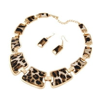 Dnevni pokloni za modske dane naklonike za žene modni zlatni tonski stil Leopard zrna ogrlica ogrlica za žene za žene